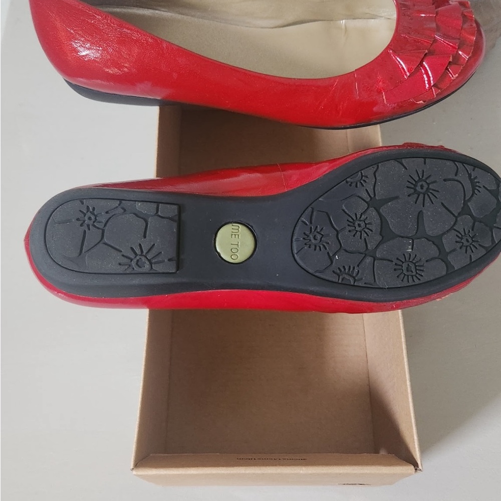 Alexis Red Ruffled Flats - Picture 5 of 5